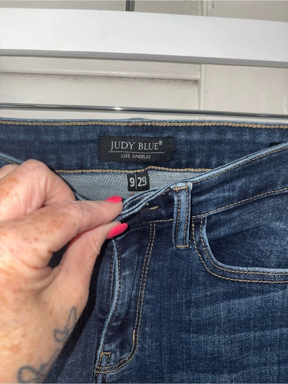 Judy Blue Straight Fit Jeans 9/29 Medium Wash Stretch Denim Classic - Picture 3 of 6